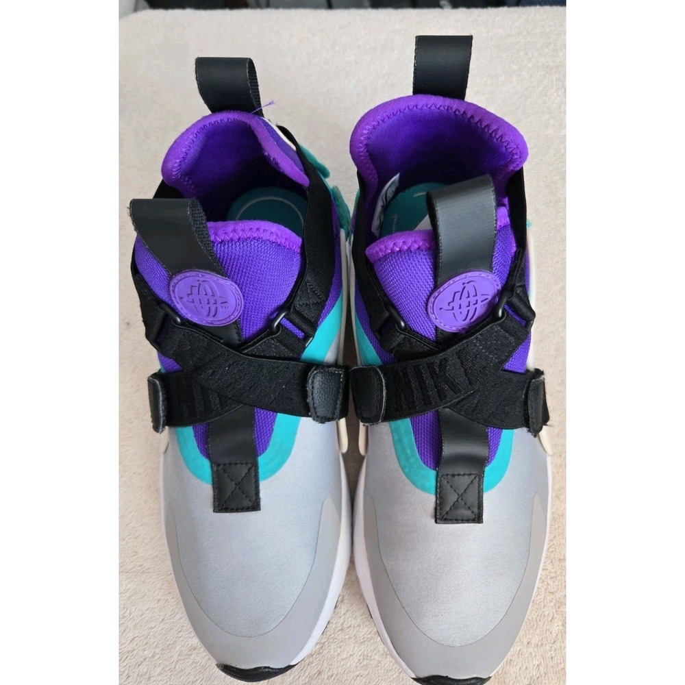 Nike-Air Huarache City-Shoes-Purple/Jade/Gray-AH6787-004-Women's Size 8-NICE